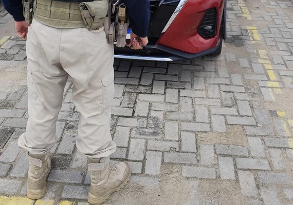 Mulher é presa com carro roubado e tem ligação com irmão detento