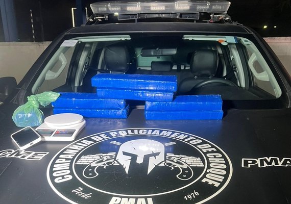 PM apreende seis quilos de maconha escondidos em residência no Canaã