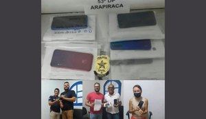 Em Arapiraca, celulares são recuperados após investigação da Polícia Civil