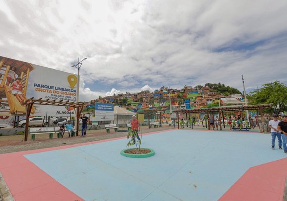 Primeiro parque linear de Maceió é entregue por Renan Filho