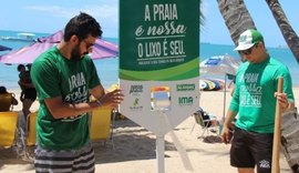 Placas do projeto Nossa Praia são recolocadas na orla de Maceió