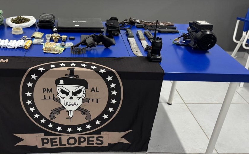 Suspeito de tráfico é preso e drogas e arma são apreendidas em Maravilha