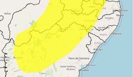 Inmet alerta para ventos de 40 km e 60 km/h em seis cidades alagoanas