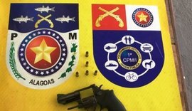 GPM de Roteiro detém jovem com arma de fogo em São Miguel dos Campos