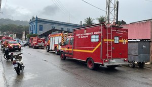 Bombeiros combatem princípio de incêndio em comitê da deputada Fátima Canuto