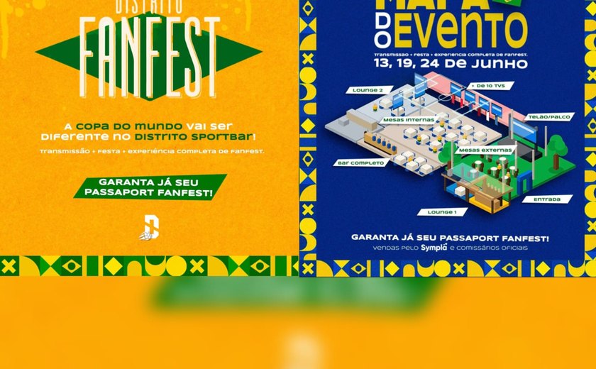 1° Distrito Fanfest promove animação e estrutura diferenciada para os jogos do Brasil na Copa