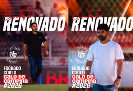 CRB confirma permanência de Eduardo Barroca e Ari Barros para a temporada 2026