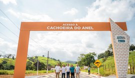 Governo de Alagoas entrega novo acesso à Cachoeira do Anel e pavimentação de ruas em Viçosa