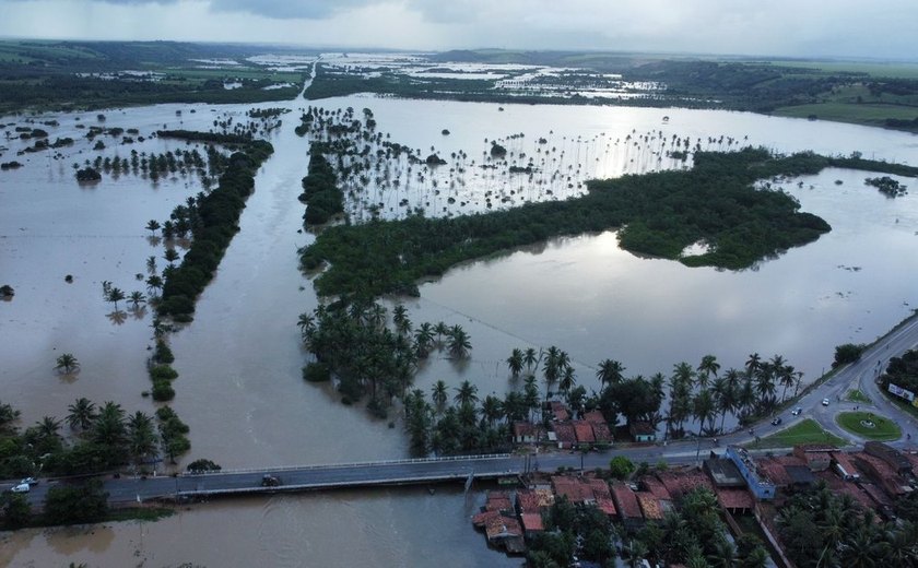 Semarh emite alerta hidrológico para nove cidades alagoanas