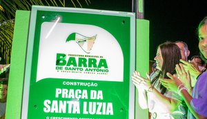 Prefeita Lívia Carla inaugura nova Praça de Santa Luzia e anuncia vários investimentos