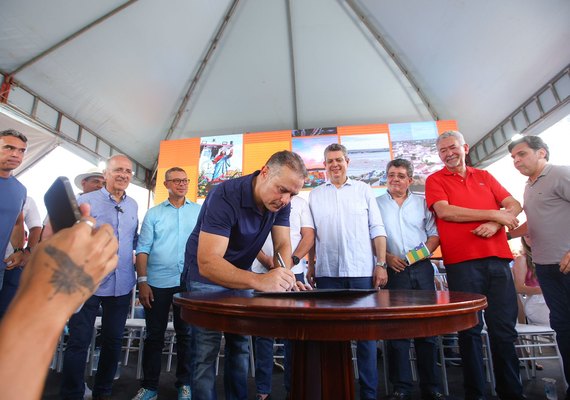 Renan Filho autoriza obra histórica que vai beneficiar 80 mil pessoas entre Alagoas e Sergipe