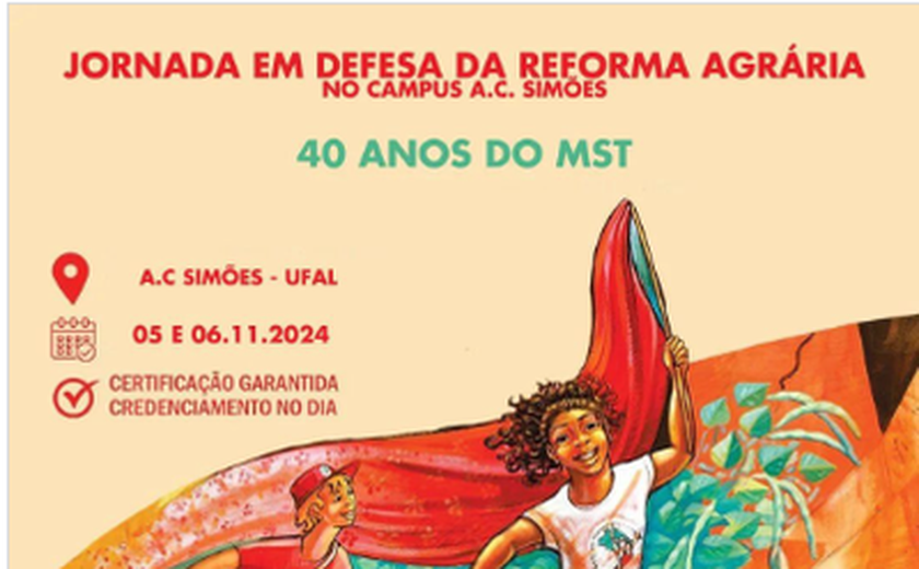 Jornada da Reforma Agrária acontece em Maceió e Rio Largo nos dias 5 e 6