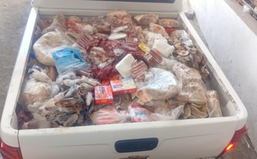 Vigilância apreende 1.300kg de produtos vencidos e estragados em supermercado