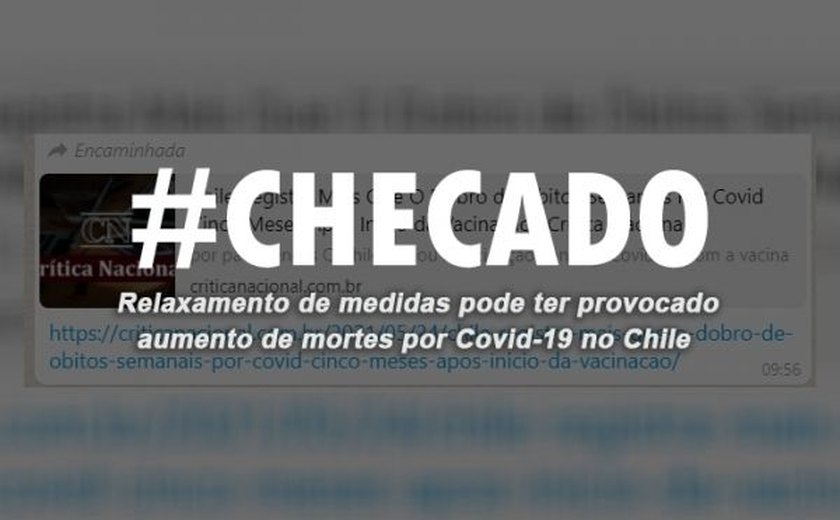 Relaxamento de medidas pode ter provocado aumento de mortes por covid-19 no Chile