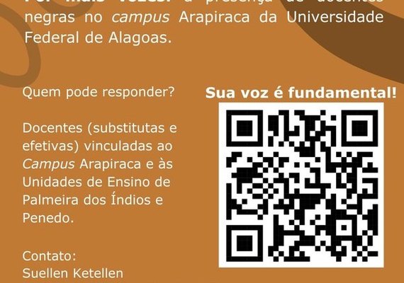 Pesquisa de mestrado vai analisar presença e desafios de docentes negras na Ufal