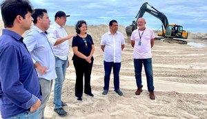 Obras de contenção marítima de Maceió são visitadas por presidente do Crea de Pernambuco