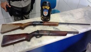 Idoso é preso por porte ilegal de armas