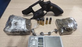 Homem é autuado por tráfico e porte ilegal de arma de fogo na Central de Flagrantes