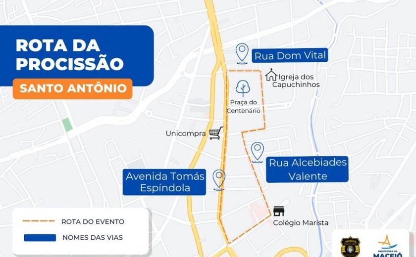 Evento religioso ocupará uma das faixas da Avenida Tomás Espíndola e outras ruas do Farol