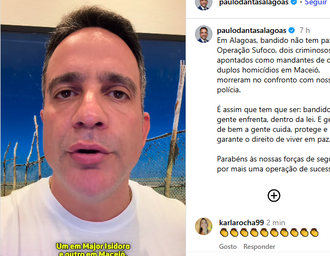 “Bandidos aqui não se criam”, diz Paulo Dantas após operação que terminou com dois mortos em Alagoas