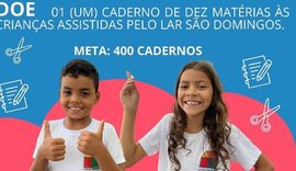 Lar São Domingos lança campanha para arrecadação de cadernos escolares
