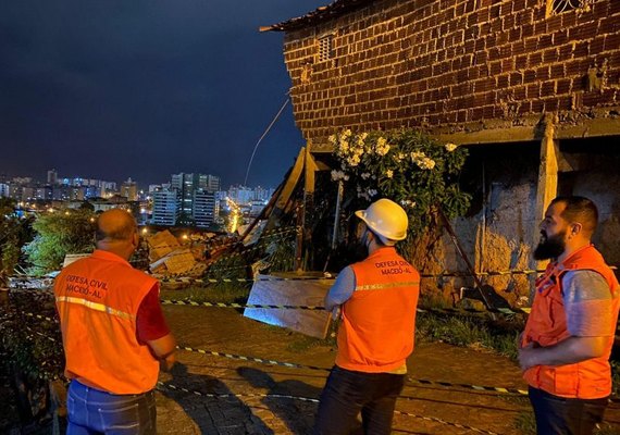 Defesa Civil monitora pontos de risco durante fortes chuvas