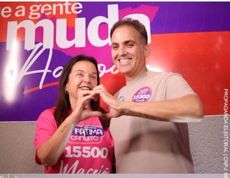Fátima Canuto consolida base em Alagoas e faz com o filho grande ato de lançamento de campanha no Pilar