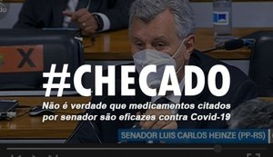 Medicamentos defendidos por senador não são eficazes contra Covid-19
