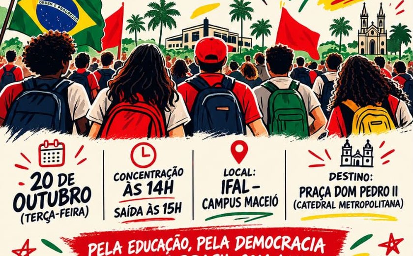 Estudantes realizam ato em defesa de Lula
