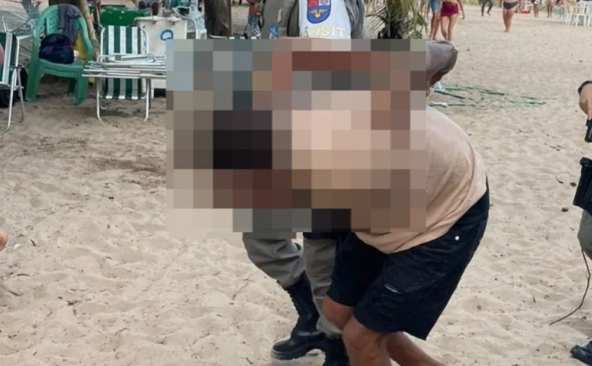 Homem é preso por tentativa de homicídio na praia de Pajuçara, em Maceió