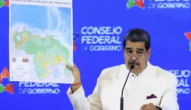 Maduro divulga novo mapa da Venezuela com parte da Guiana