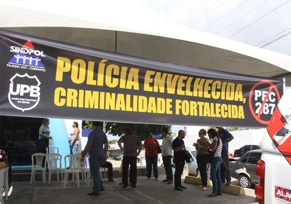 Policiais civis e federais de Alagoas param atividade por 24h contra PEC 287