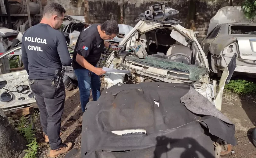 Operação policial cumpre mandados em lojas de peças de veículos em Maceió