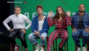 'A Fazenda 13': MC Gui, Gui Araújo, Dayane Mello e Bil Araújo estão na décima roça