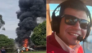 Queda de avião mata dois pilotos e deixa ferido em Marília, no interior de SP
