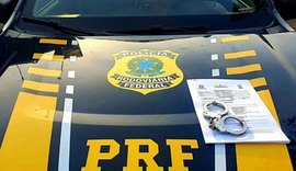 PRF/AL prende homem com mandado de prisão em aberto por falta de pagamento de pensão alimentícia