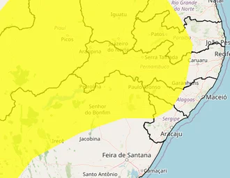 Inmet alerta para baixa umidade em 35 municípios de Alagoas neste domingo