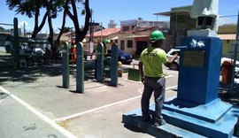 Praças, mirante e coreto recebem manutenção