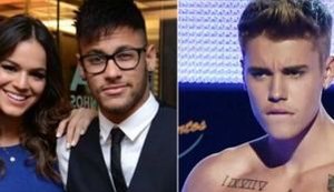 Neymar teria se irritado com Justin Bieber por causa de Bruna Marquezine