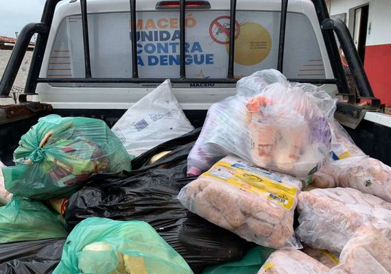 Vigilância Sanitária apreende 1.100 kg de alimentos impróprios na parte alta de Maceió