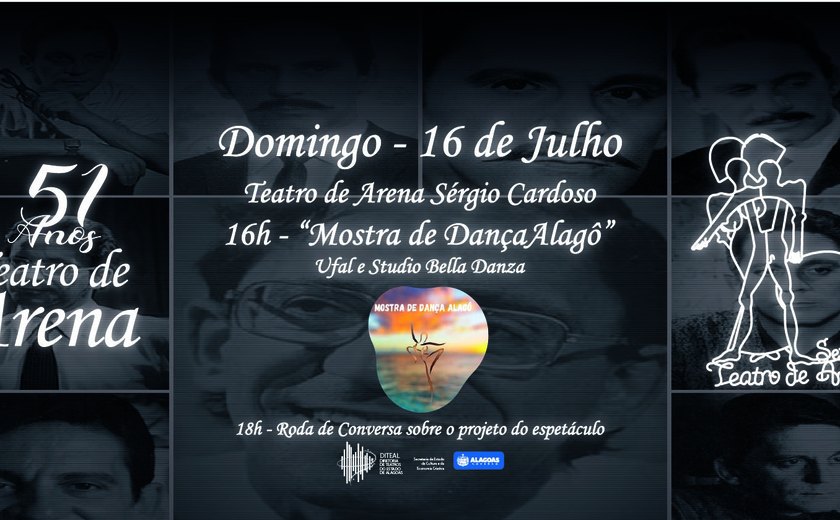 3ª Mostra de Dança Alagô encerra a programação de 51 anos do Teatro de Arena Sérgio Cardoso neste domingo