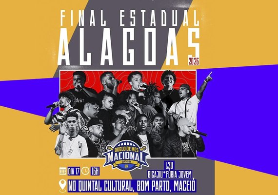 Maceió recebe final alagoana do Duelo de MCs Nacional 2026 no Quintal Cultural