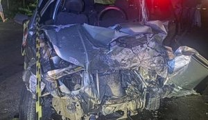Após invadir a contramão, idoso morre em colisão na AL-130 em Pão de Açúcar
