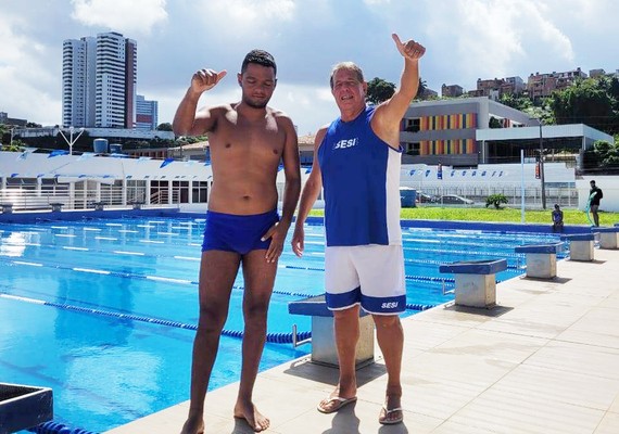 Nadador alagoano disputa seletiva nacional para campeonato de natação paralímpica