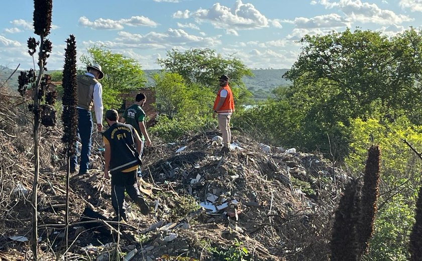 FPI do Rio São Francisco constata descarte de resíduos em “antigo lixão de Traipu”