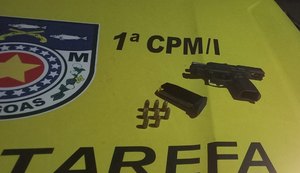 Polícia Militar apreende arma de fogo e munições em Campo Alegre