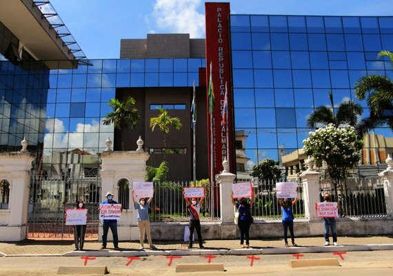 Jornalistas alagoanos protestam no Dia Nacional de Luta pela Vacinação