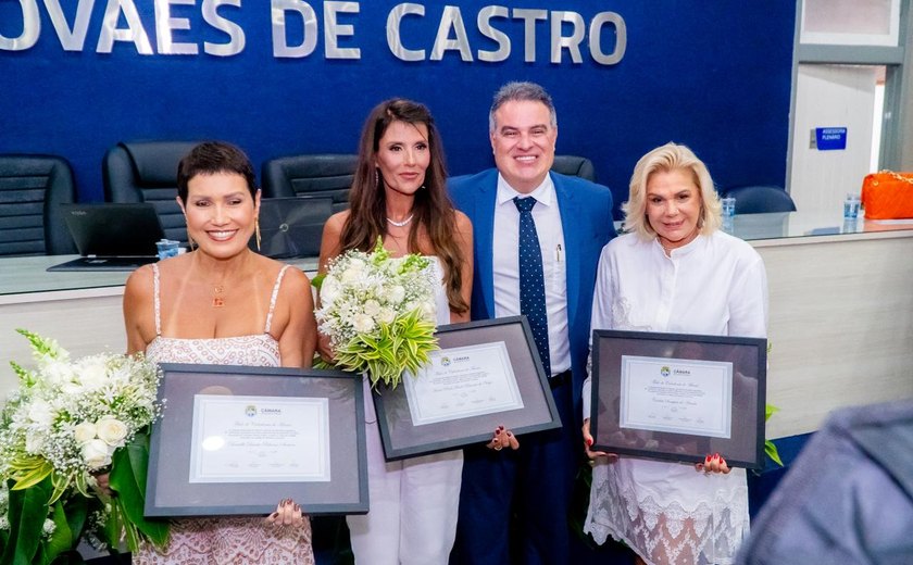 Câmara entrega título de cidadã a três empresárias por contribuição ao desenvolvimento de Maceió