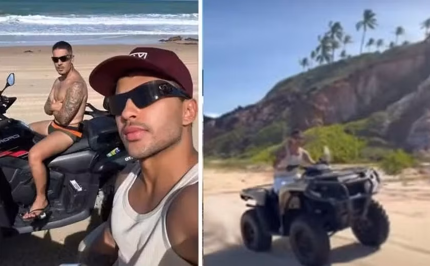 Carlinhos Maia e Lucas Guimarães são multados em R$ 10 mil por passeio com quadriciclo em área de desova de tartarugas