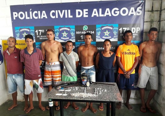 Operação em Marechal Deodoro tem oito pessoas detidas por receptação e tráfico